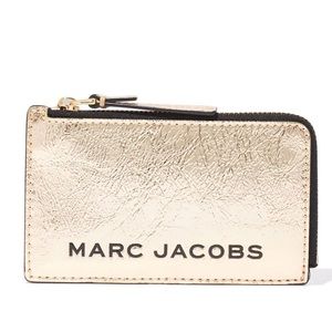 Marc Jacobs The Metallic Bold small top zip wallet